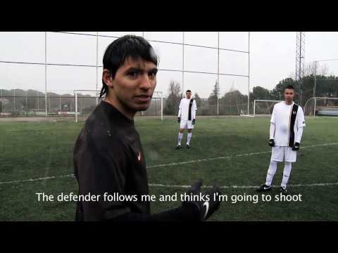 Aula de futebol com Kun Aguero