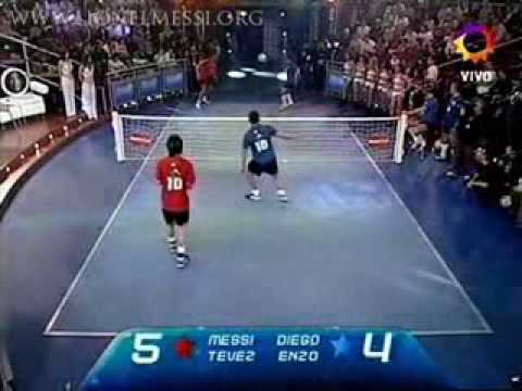 Messi & Tevez VS Maradona & Enzo