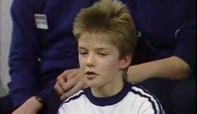 David Beckham com 12 anos