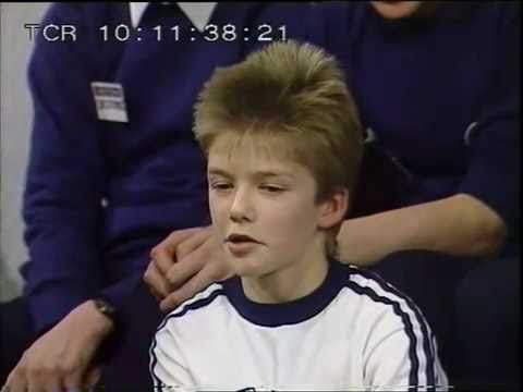 David Beckham com 12 anos