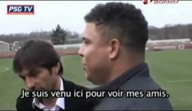 Ronaldo “o fenómeno” faz uma visita ao PSG