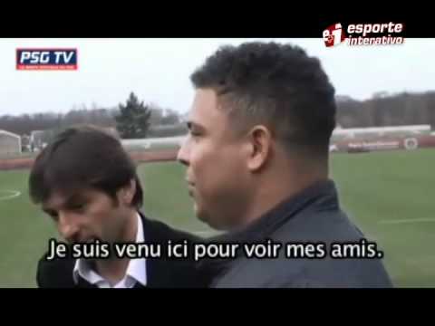 Ronaldo “o fenómeno” faz uma visita ao PSG