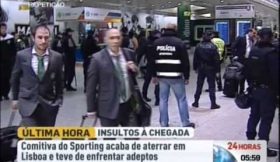 Adeptos do Sporting insultam jogadores e dirigentes