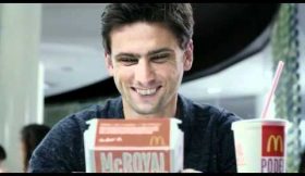 Hélder Postiga em campanha da McDonald’s