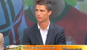 Cristiano Ronaldo tem aparição mirabulante na TV tailandesa