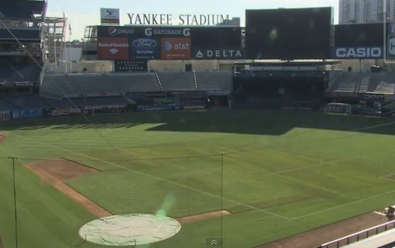 Campo de basebol tranforma-se para receber Real Madrid e Milan