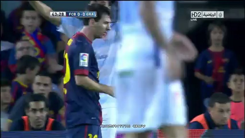 Messi discute com Villa