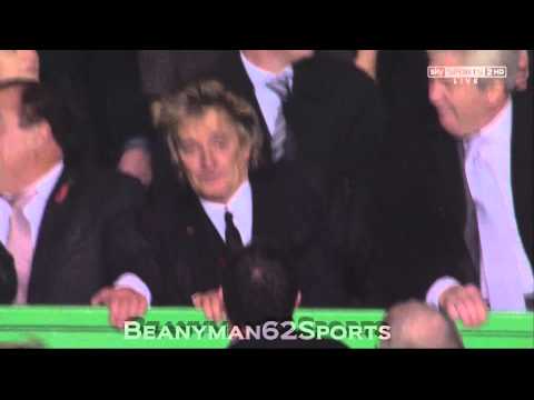 Rod Stewart chora vitória do Celtic