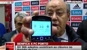 Site da Liga deu vitória ao Benfica por 3-2 ao Porto