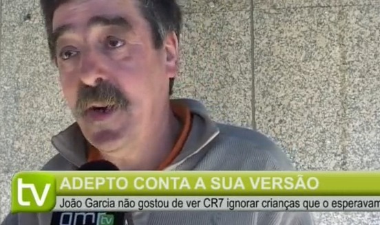 Homem que provocou Ronaldo deu a cara