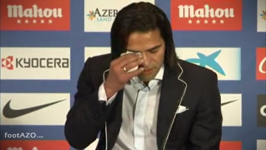 Falcao emociona-se no último dia em Madrid