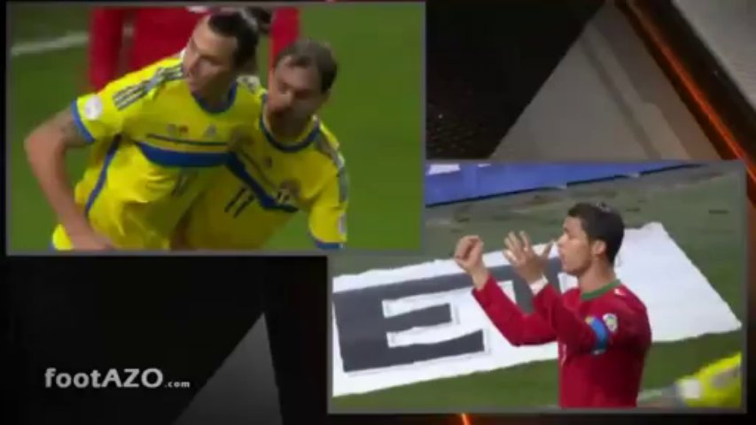 Ronaldo vs Ibrahimovic: as reações aos golos do Suécia vs Portugal