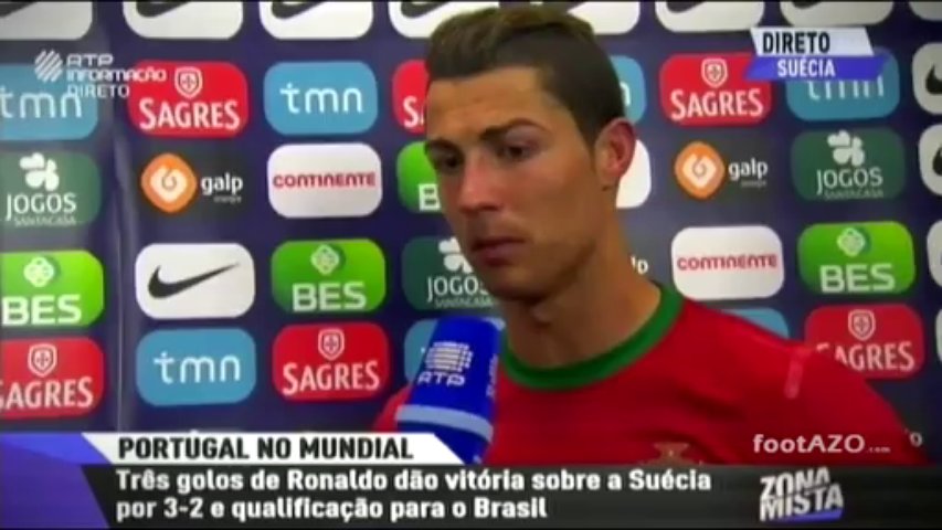 Cristiano Ronaldo – “Flash Interview” após o Suécia 2 Portugal 3