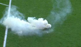 Gás lacrimogénio lançado ao campo durante o Villarreal vs Celta de Vigo