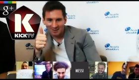 Messi surpreende fãs durante chat online