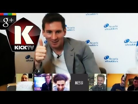 Messi surpreende fãs durante chat online