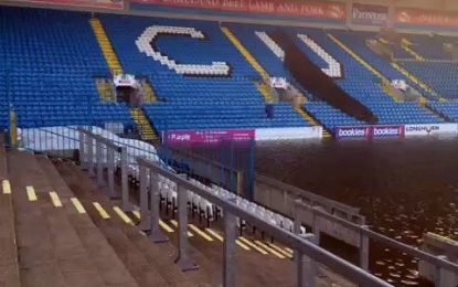 Piscina em Brunton Park Stadium Estádio do Carlisle UFC