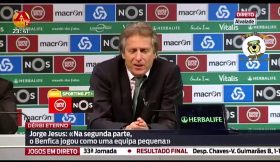 Depoimentos atrapalhados de Jesus depois da derrota contra o Benfica