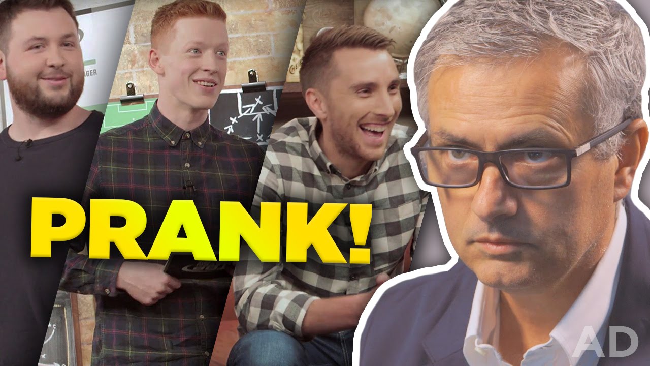 Mourinho participa em brincadeira com conhecido canal do Youtube