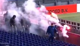 VÍDEO: Adeptos do Feyenoord invadiram o estádio de tocha na mão