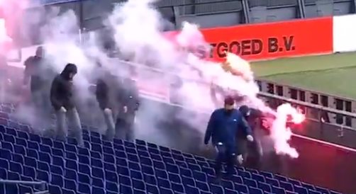 VÍDEO: Adeptos do Feyenoord invadiram o estádio de tocha na mão