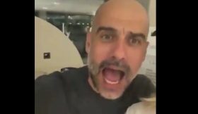 Vídeo: Guardiola a dar tudo nos festejos do Man City