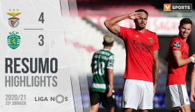 Highlights | Resumo: Benfica 4-3 Sporting (Liga 20/21 #33)