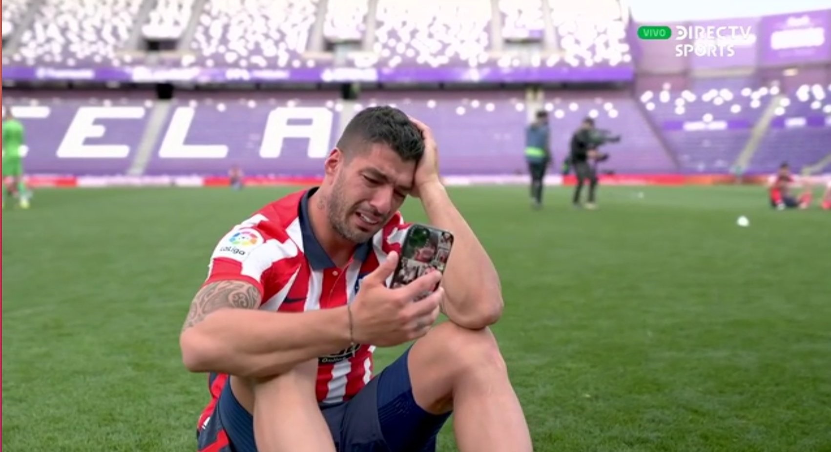 Vídeo: A emoção de Suárez após ser o herói do Atlético no jogo do título