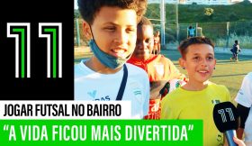 Crianças jogam Futsal no Bairro: “A vida ficou mais divertida”