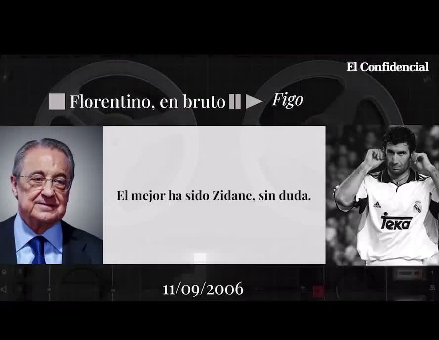 Vídeo: Florentino também rasga Luís Figo