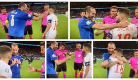 Vídeo – O peculiar momento entre Chiellini e Jordi Alba antes dos penáltis: “Mentiroso!”