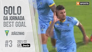 Golo da Jornada (Liga 21/22 #3): Joãozinho (GD Estoril Praia)