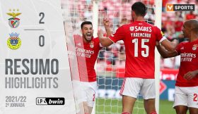 Highlights | Resumo: Benfica 2-0 FC Arouca (Liga 21/22 #2)