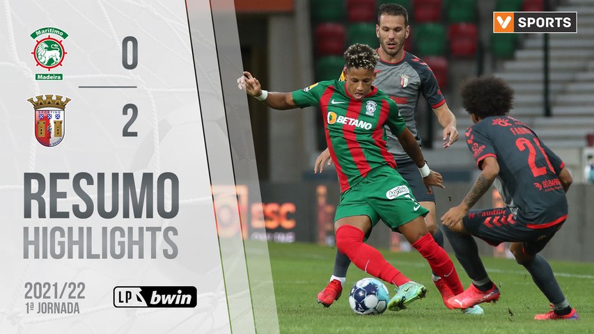 Highlights | Resumo: Marítimo 0-2 SC Braga (Liga 21/22 #1)