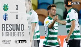 Highlights | Resumo: Sporting 3-0 FC Vizela (Liga 21/22 #1)