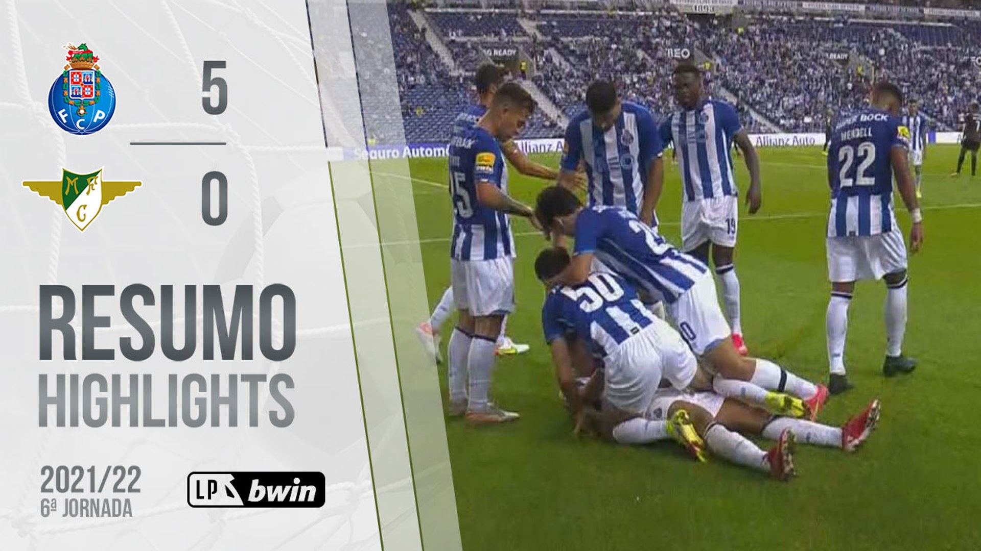 Highlights | Resumo: FC Porto 5-0 Moreirense (Liga 21/22 #6)