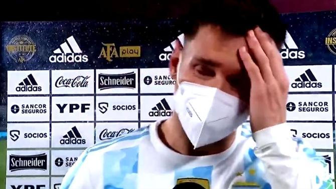 Vídeo: Messi em lágrimas