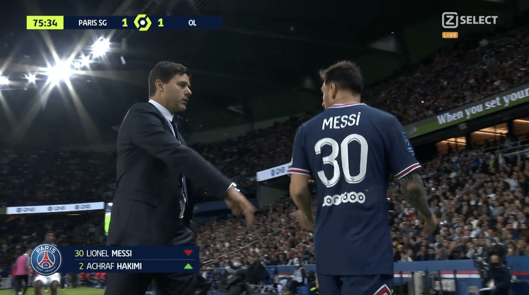 Vídeo: Pochettino justifica opção de substituir Messi