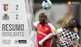 Highlights | Resumo: SC Braga 2-2 Boavista (Liga 21/22 #8)