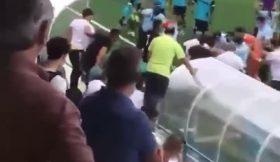 Vídeo: Pancadaria e tiros em jogo no Montijo