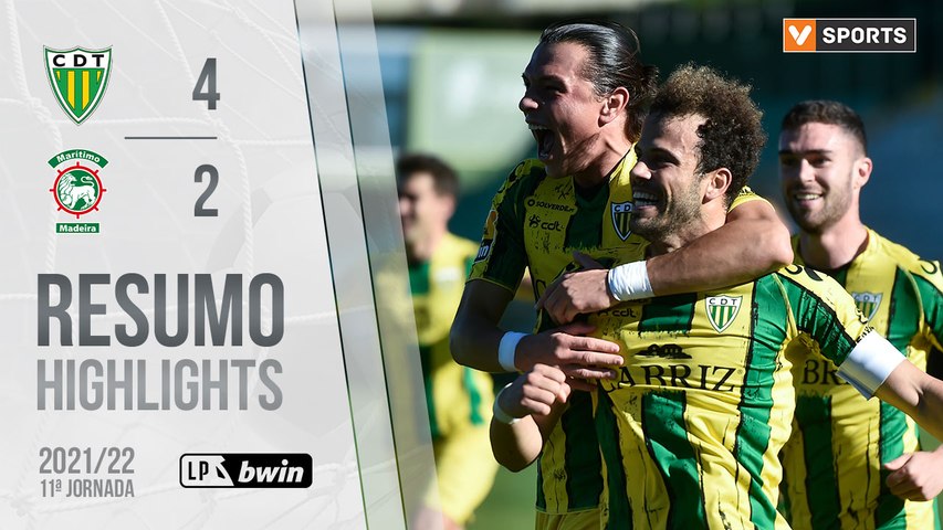 Highlights | Resumo: Tondela 4-2 Marítimo (Liga 21/22 #11)