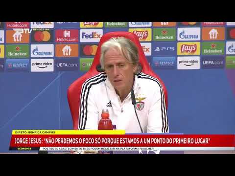 Vídeo: Jesus admite que para o Benfica contam é os jogos com o Barça e D. Kiev e diz que dificilmente Radonjic será lateral contra o Bayern