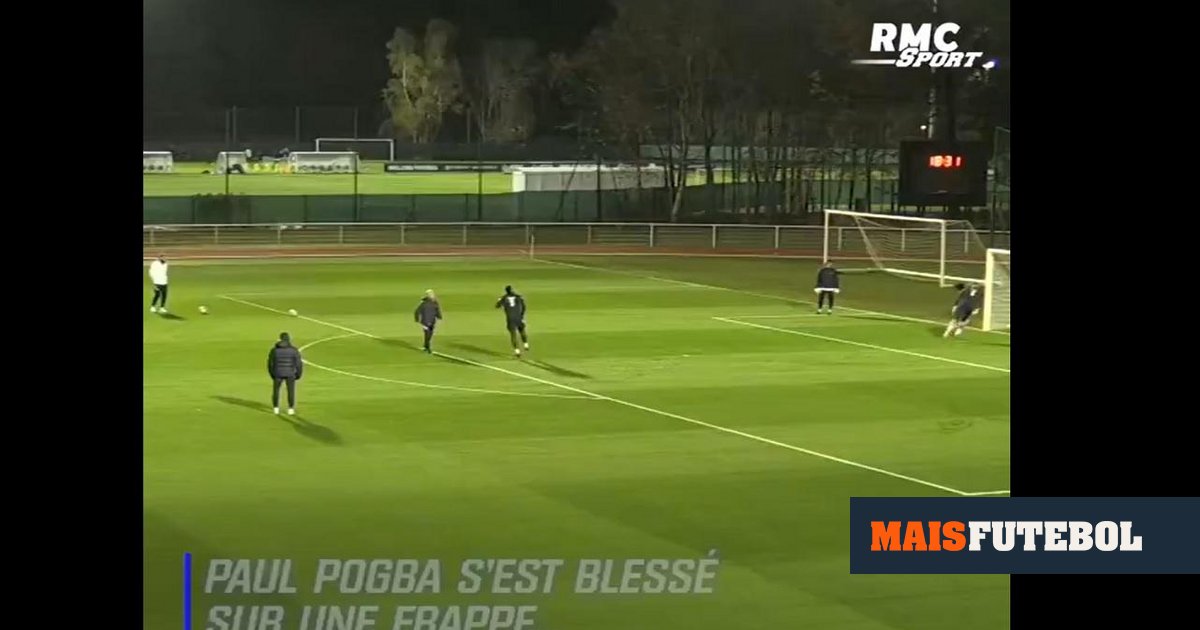 Vídeo: Pogba lesiona-se na seleção numa sessão de remates