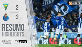 Highlights | Resumo: Estoril Praia 2-3 FC Porto (Liga 21/22 #17)