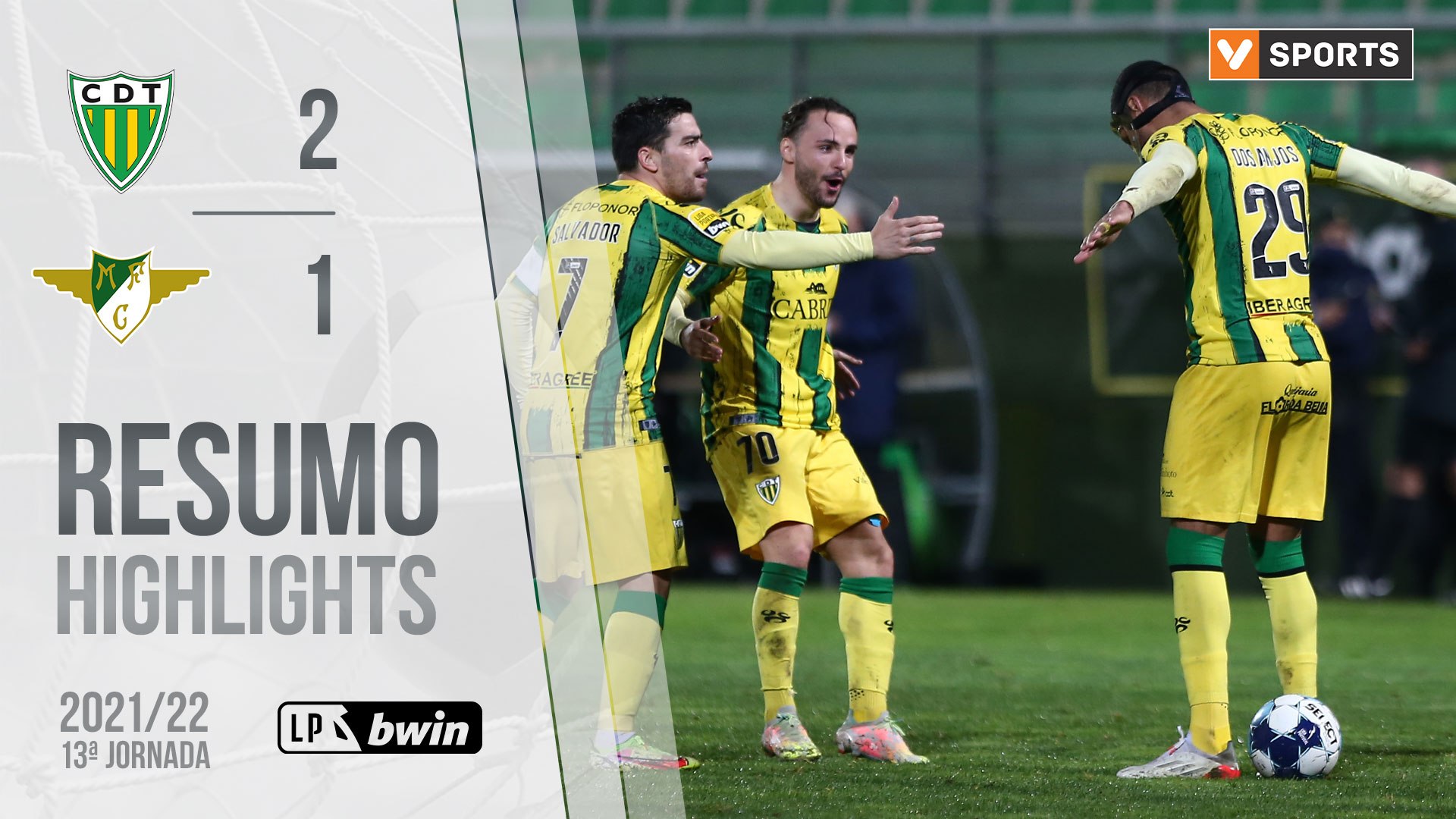 Highlights | Resumo: Tondela 2-1 Moreirense (Liga 21/22 #13)