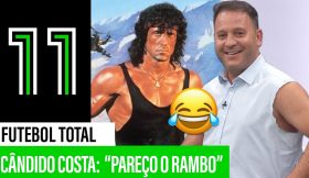 “Pareço o Rambo” 😂 Cândido Costa corta camisa e o painel não aguenta!