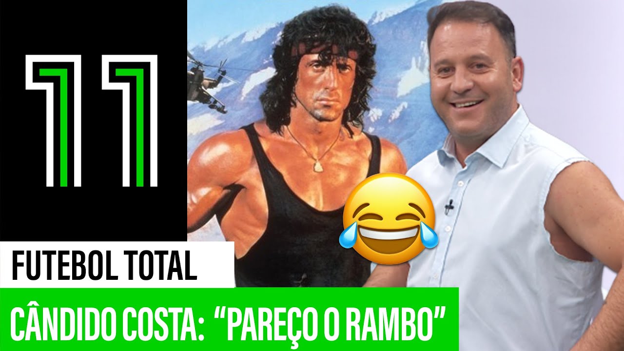 “Pareço o Rambo” 😂 Cândido Costa corta camisa e o painel não aguenta!