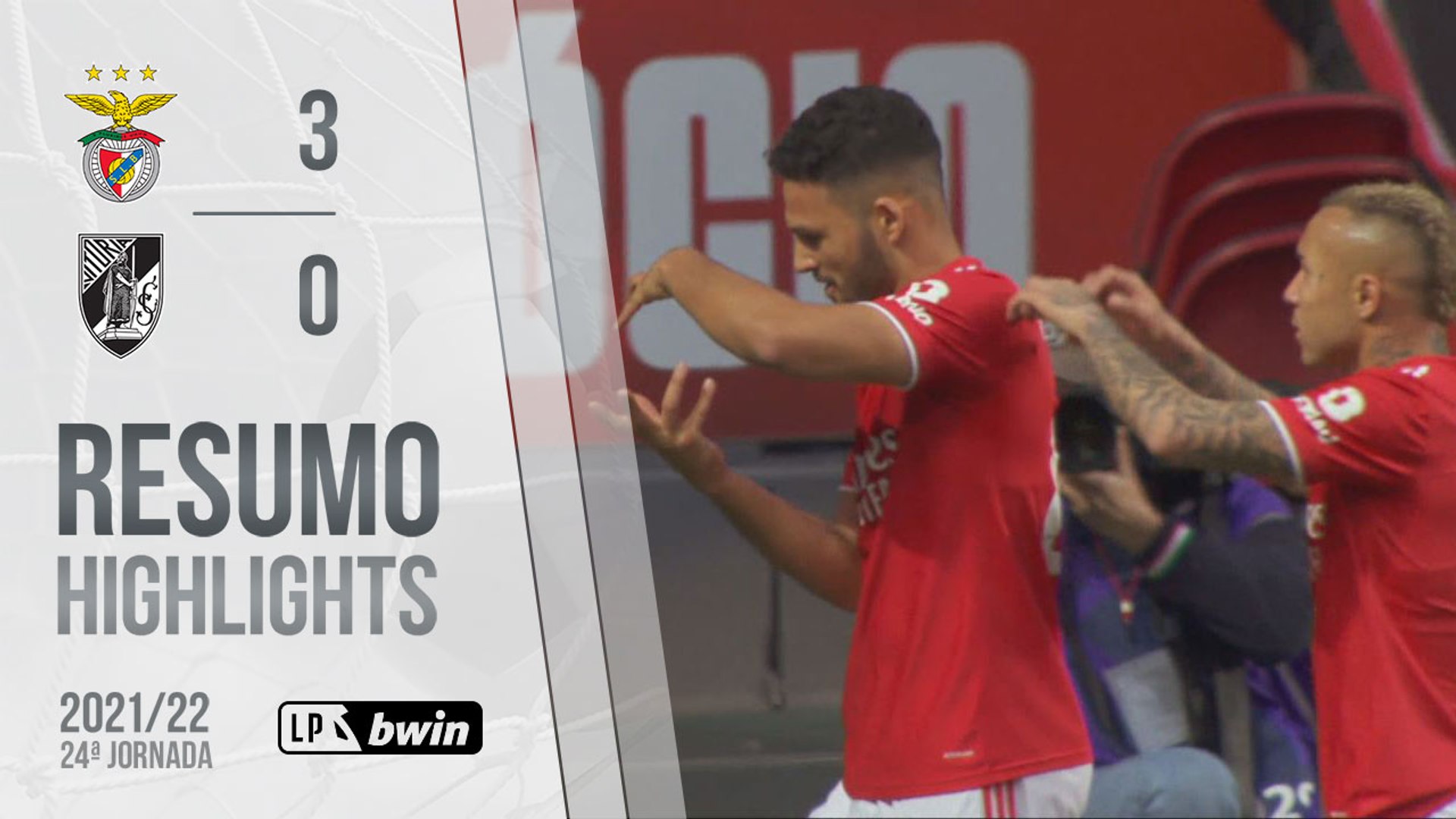 Highlights | Resumo: Benfica 3-0 Vitória SC (Liga 21/22 #24)