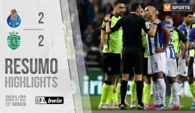 Highlights | Resumo: FC Porto 2-2 Sporting (Liga 21/22 #22)