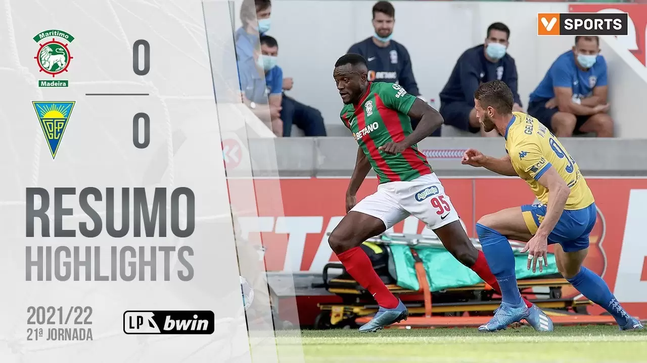 Highlights | Resumo: Marítimo 0-0 Estoril Praia (Liga 21/22 #21)